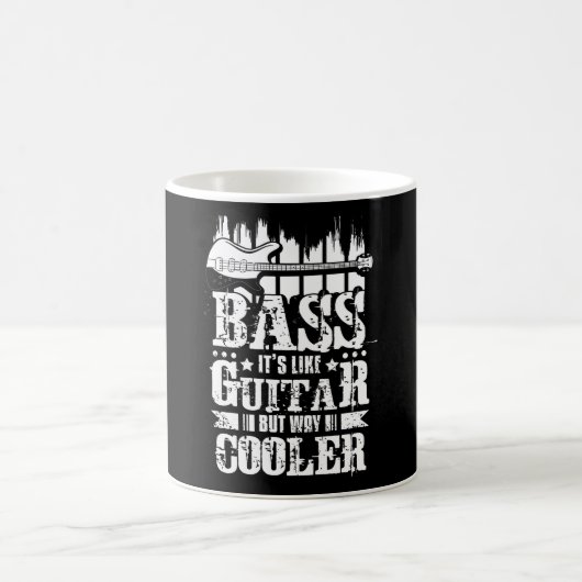 Bass ist wie Gitarre, aber viel Cooler Kaffeetasse (Mittel)