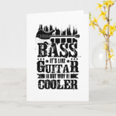 Bass ist wie Gitarre Karte (Gelbe Blume)