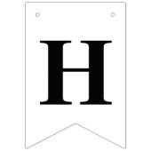 Bass Jumping Fishing Happy Birthday Wimpelkette (Zweite Fahne)