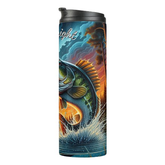 Bass Jumping Sunset Waves Thermosbecher (Nach rechts gedreht)