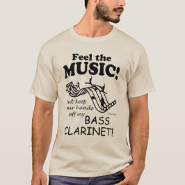 Bass Klarinette fühlen die Musik T-Shirt