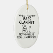 Bass Klarinette nichts anderes zählt Keramik Ornament (Rechts)