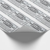 Bass Klarinettenlizenz Geschenkpapier (Ecke)