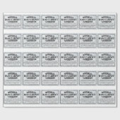 Bass Klarinettenlizenz Geschenkpapier (Flach)