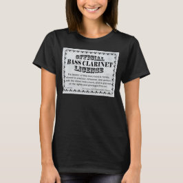 Bass Klarinettenlizenz T-Shirt