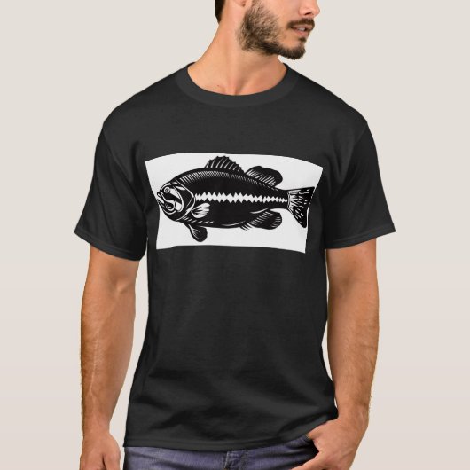Bass-Köder-Kleidung u. Gang T-Shirt (Vorderseite)