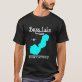 Bass Lake Indiana Long Sleeve T Shirt (Vorderseite)