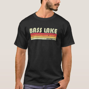 Bass Lake Kalifornien Lustiger Angel Camping Somme T-Shirt