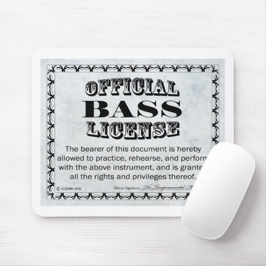 Bass-Lizenz Mousepad (Mit Mouse)