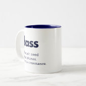 Bass lustige Geschenkidee Tasse Bass Choir Mitglie (Vorderseite Links)
