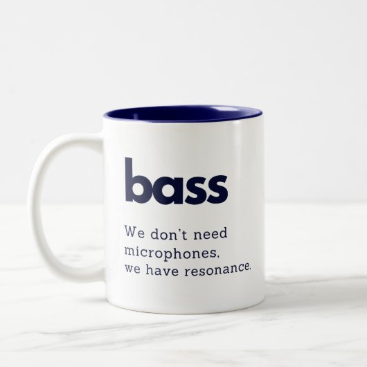 Bass lustige Geschenkidee Tasse Bass Choir Mitglie (Links)