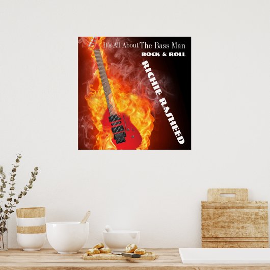 Bass Man - Music Poster (Küche)