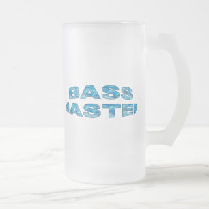 Bass Master Fishing-Shirts Mattglas Bierglas