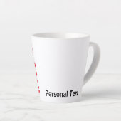 Bass Master Stick Man illustration, personalize Milchtasse (Rechte Ecke)