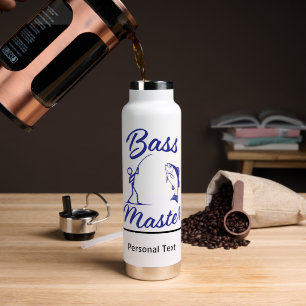 Bass Master Stockmann-Illustration, personalisiere Trinkflasche