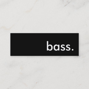 Bass. Mini Visitenkarte