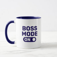 Bass Mode On Blue Typografie Coffee Tasse