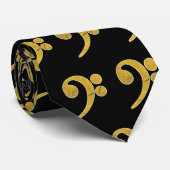 Bass Music Guitar Musician Krawatte (Gerollt)