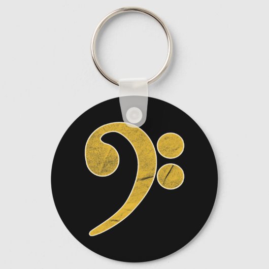 Bass Music Guitar Musician Schlüsselanhänger (Vorderseite)