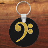 Bass Music Guitar Musician Schlüsselanhänger (Vorderseite)