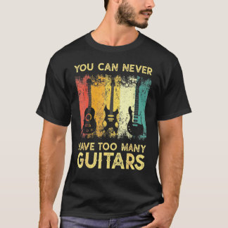 Bass Musician Pick Sie können nie zu viele Gui hab T-Shirt