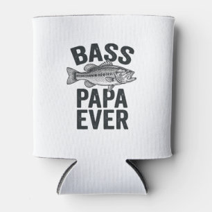 Bass Papa Ever Vintage Angeln Vater Shirt Design_1 Dosenkühler