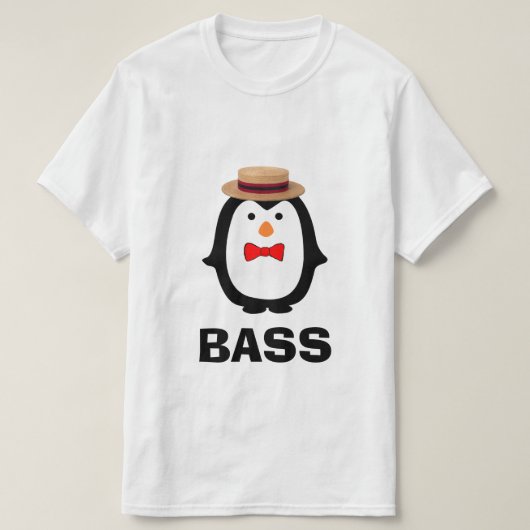 Bass Penguin T-Shirt (Design vorne)