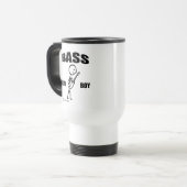 Bass Play Boy Travel Mug Reisebecher (Vorderseite Links)