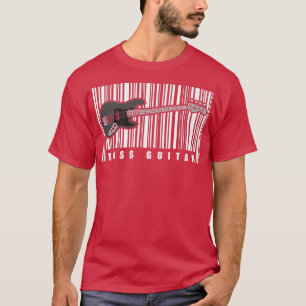 Bass Player Barcode Musiker Bassist Bass Gui T-Shirt
