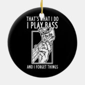 Bass Player Bass Guitar Keramik Ornament (Hinten)