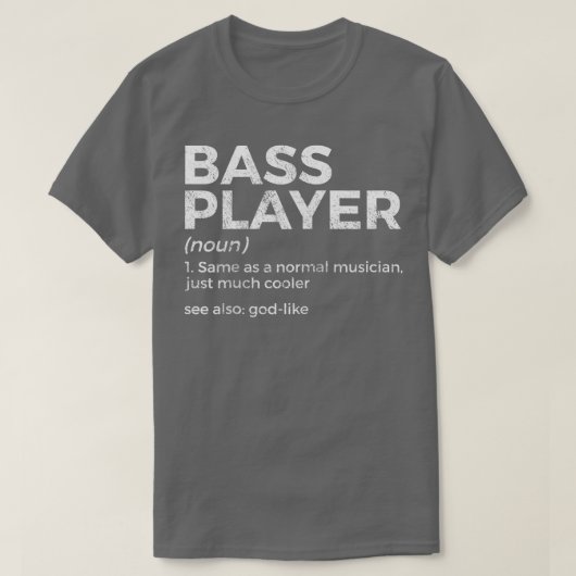 Bass Player Definition Bassist für Musiker Ragla T-Shirt (Design vorne)