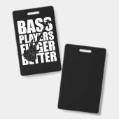 Bass Player Finger besser Ausweis (Vorder- & Rückseite)