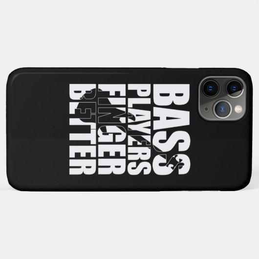 Bass Player Finger besser Case-Mate iPhone Hülle (Rückseite (Horizontal))