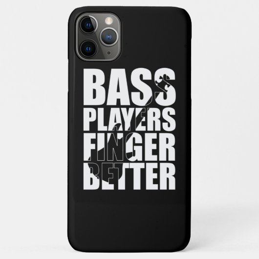 Bass Player Finger besser Case-Mate iPhone Hülle (Rückseite)