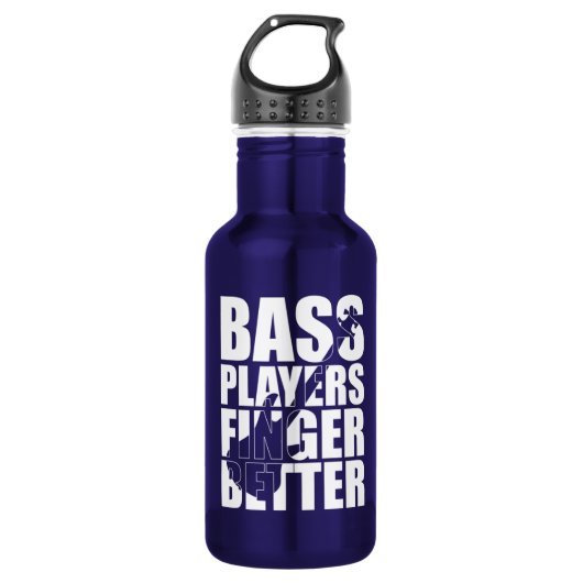 Bass Player Finger besser Edelstahlflasche (Vorderseite)