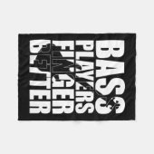 Bass Player Finger besser Fleecedecke (Vorderseite (Horizontal))