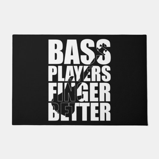 Bass Player Finger besser Fußmatte (Vorderseite)