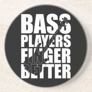 Bass Player Finger besser Getränkeuntersetzer