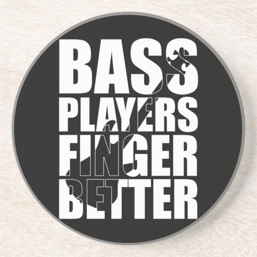 Bass Player Finger besser Getränkeuntersetzer (Vorne)