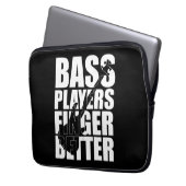 Bass Player Finger besser Laptopschutzhülle (Vorderseite Links)