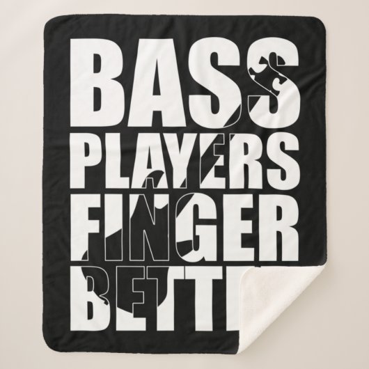 Bass Player Finger besser Sherpadecke (Vorderseite)