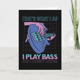 Bass Player-Geschenk Karte