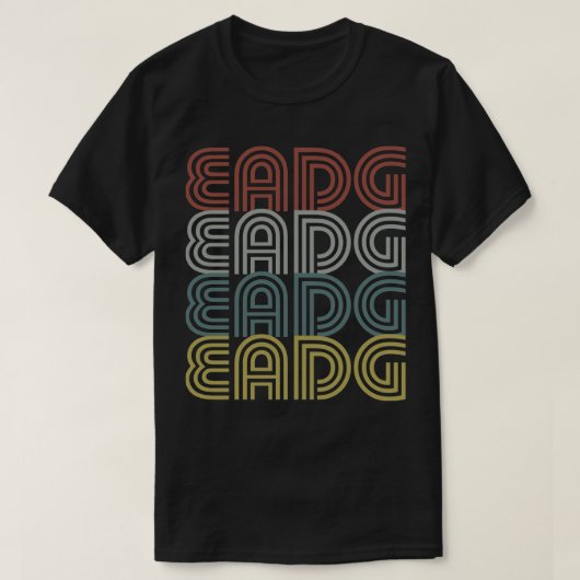 Bass Player Gift EADG 4 String Bass Guitar Retro T-Shirt (Design vorne)