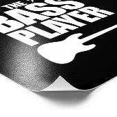 Bass Player Gitarre spielen Musiker Gitarre Fotodruck (Ecke)