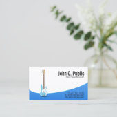 Bass Player Gitarrist Musiker Visitenkarte (Stehend Vorderseite)