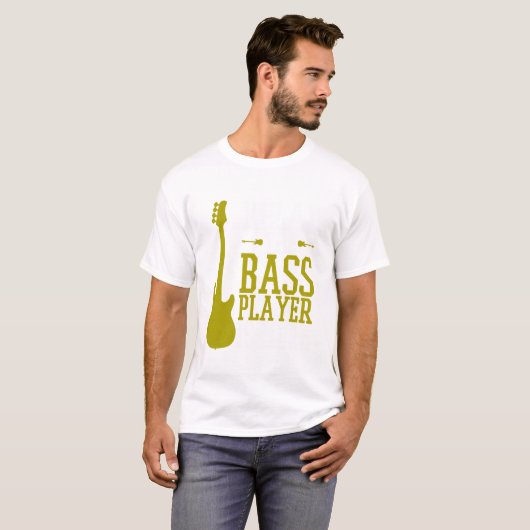 Bass Player Gitarrist Rock Metal Music Sch T-Shirt (Vorne ganz)