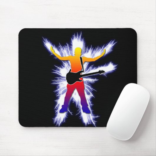 Bass Player Graphic Mousepad (Mit Mouse)