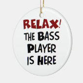 Bass-Player hier Keramikornament (Links)