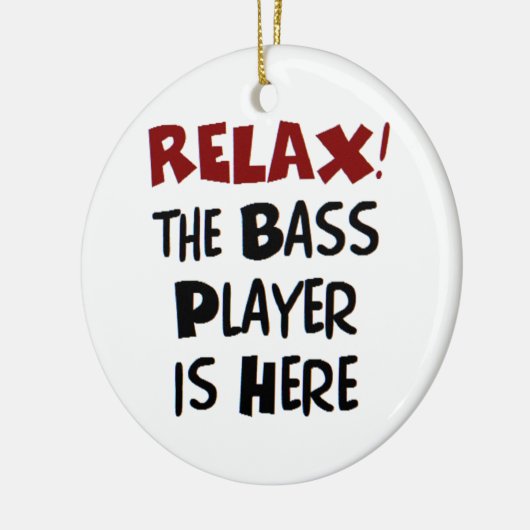 Bass-Player hier Keramikornament (Links)