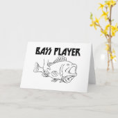 Bass Player Karte (Gelbe Blume)